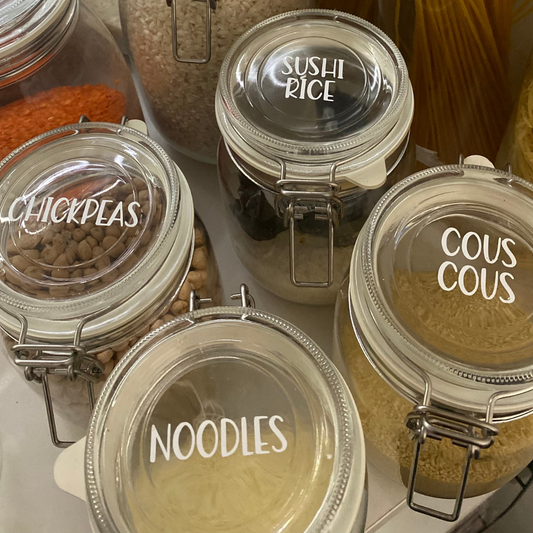 Custom Vinyl Round Lid Labels