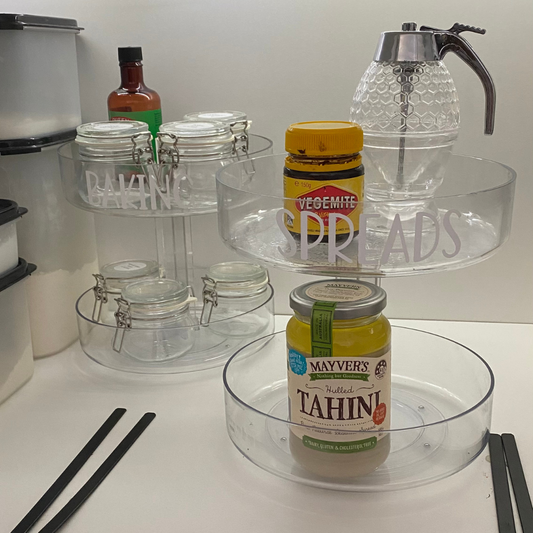 Custom Vinyl Lazy Susan Labels