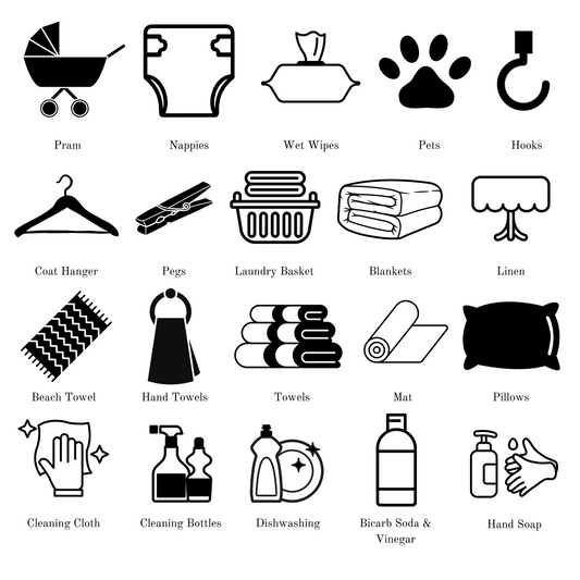 Household Image Vinyl Labels