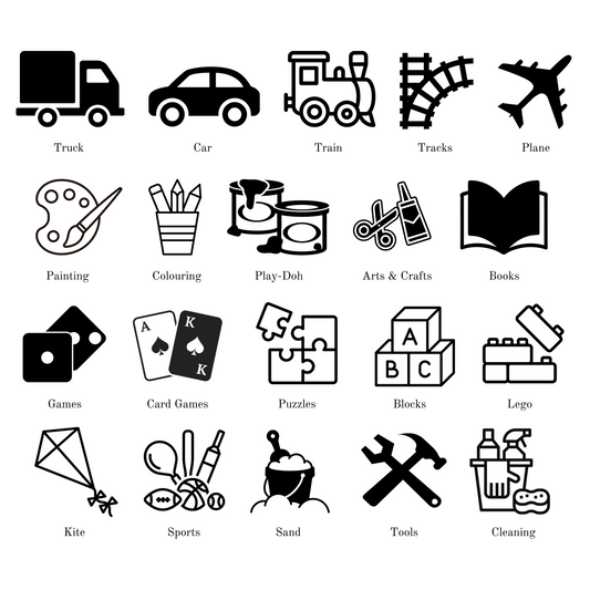 Toy Room Image Vinyl Labels