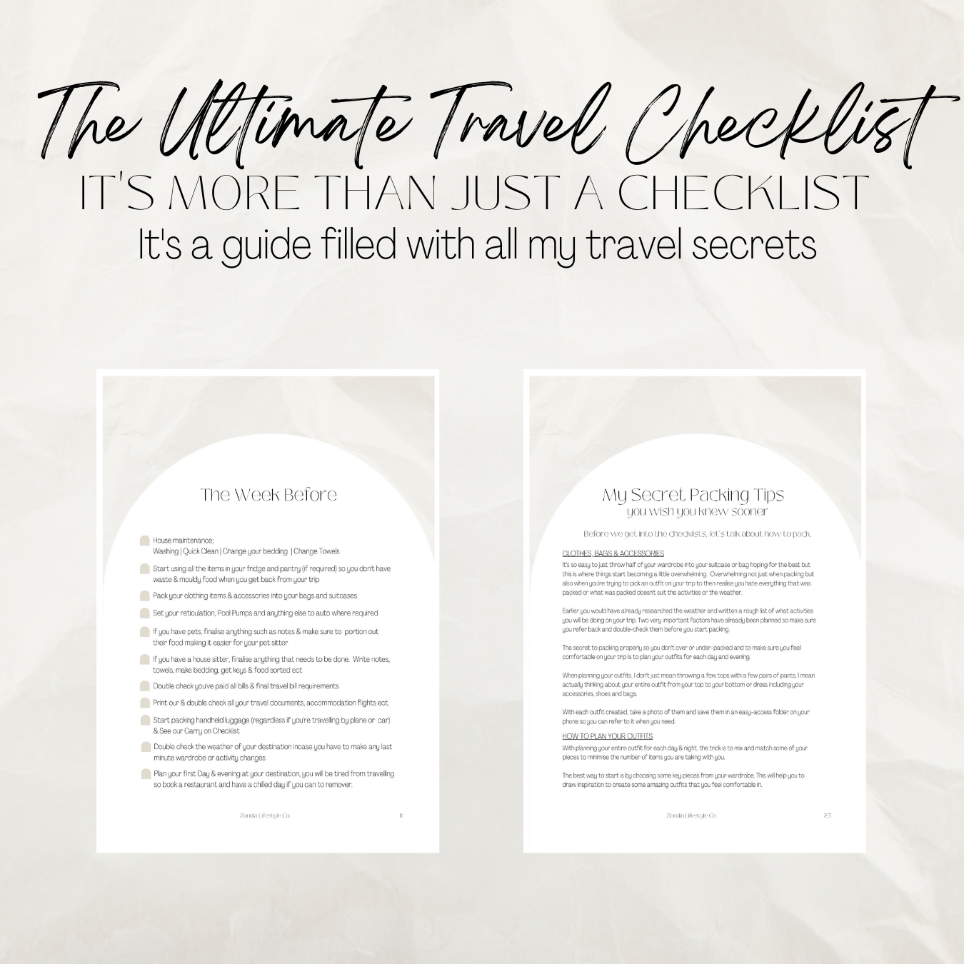 The Ultimate Holiday Organisation & Packing Checklist