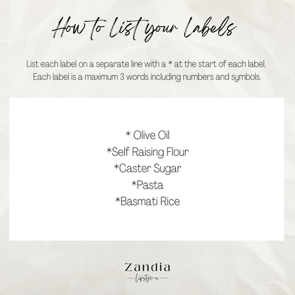 Custom Vinyl Labels