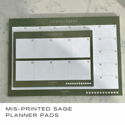 Weekly & Monthly Planner Pad Duo - SALE