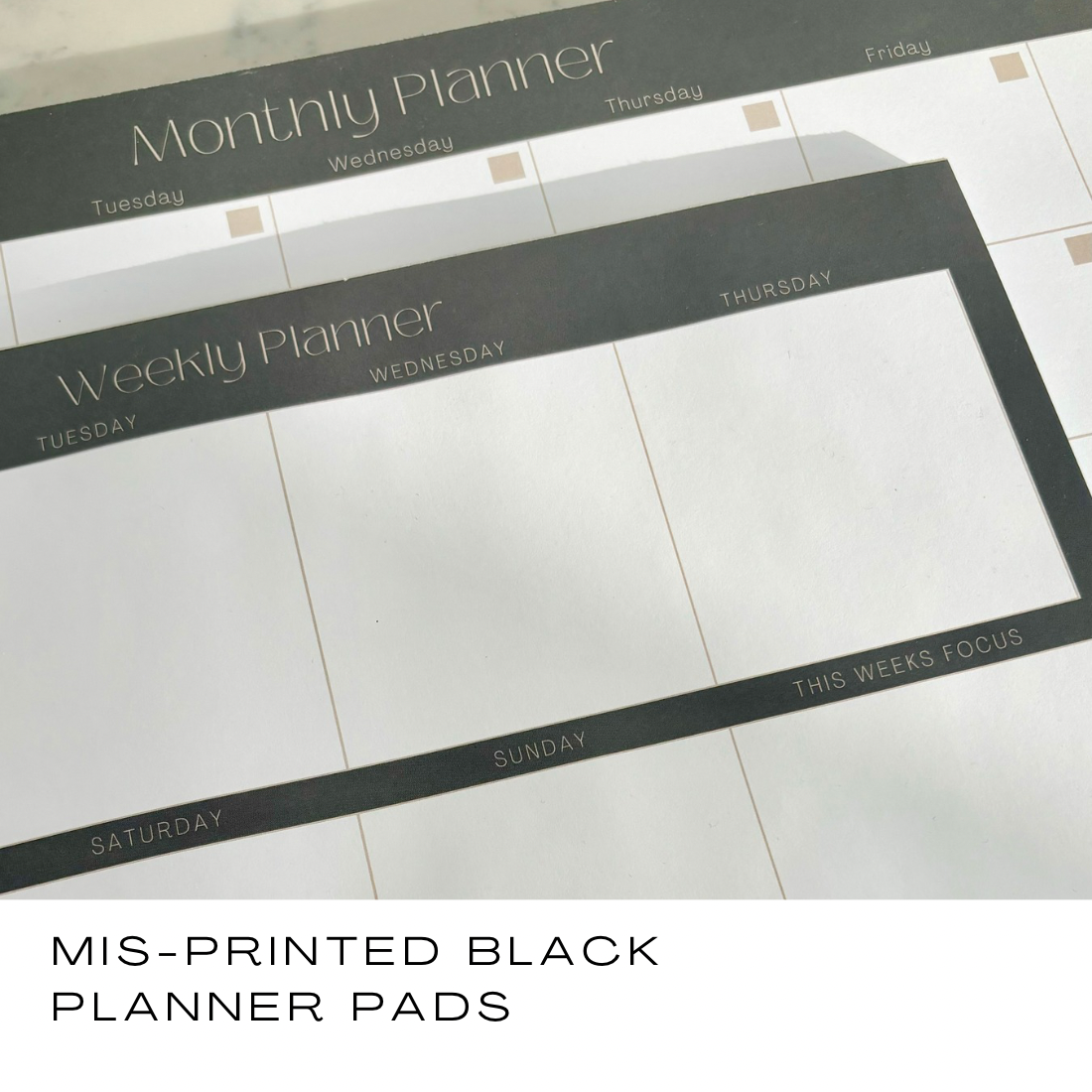 Weekly & Monthly Planner Pad Duo - SALE