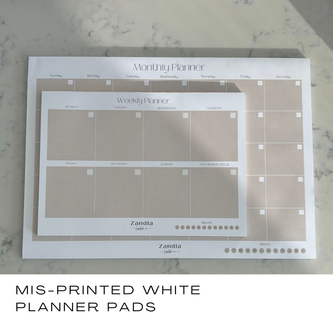 Weekly & Monthly Planner Pad Duo - SALE