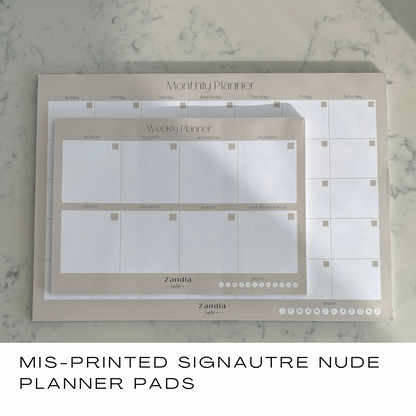 Weekly & Monthly Planner Pad Duo - SALE