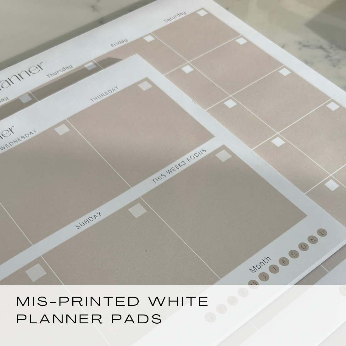 Weekly & Monthly Planner Pad Duo - SALE