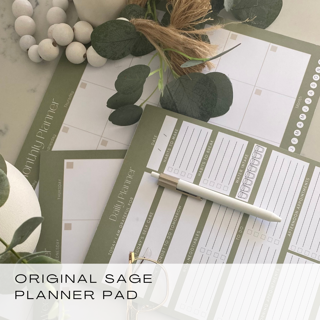 Weekly & Monthly Planner Pad Duo - SALE